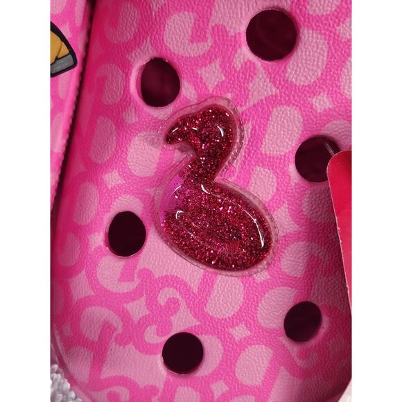 Crocs x Barbie the Movie Mega Crush Clog Womens 10 Mens 8 Pink Platform *READ - Picture 9 of 12